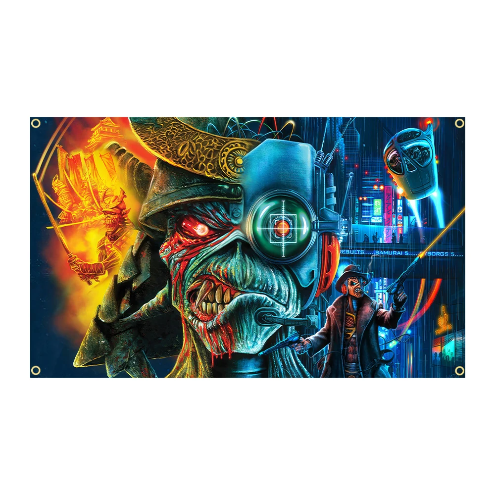 Qlflag 3 X5Fts 2023 Divertente Stampa Polystyre Street Wear Flag Dormitorio Band Warrior Banner