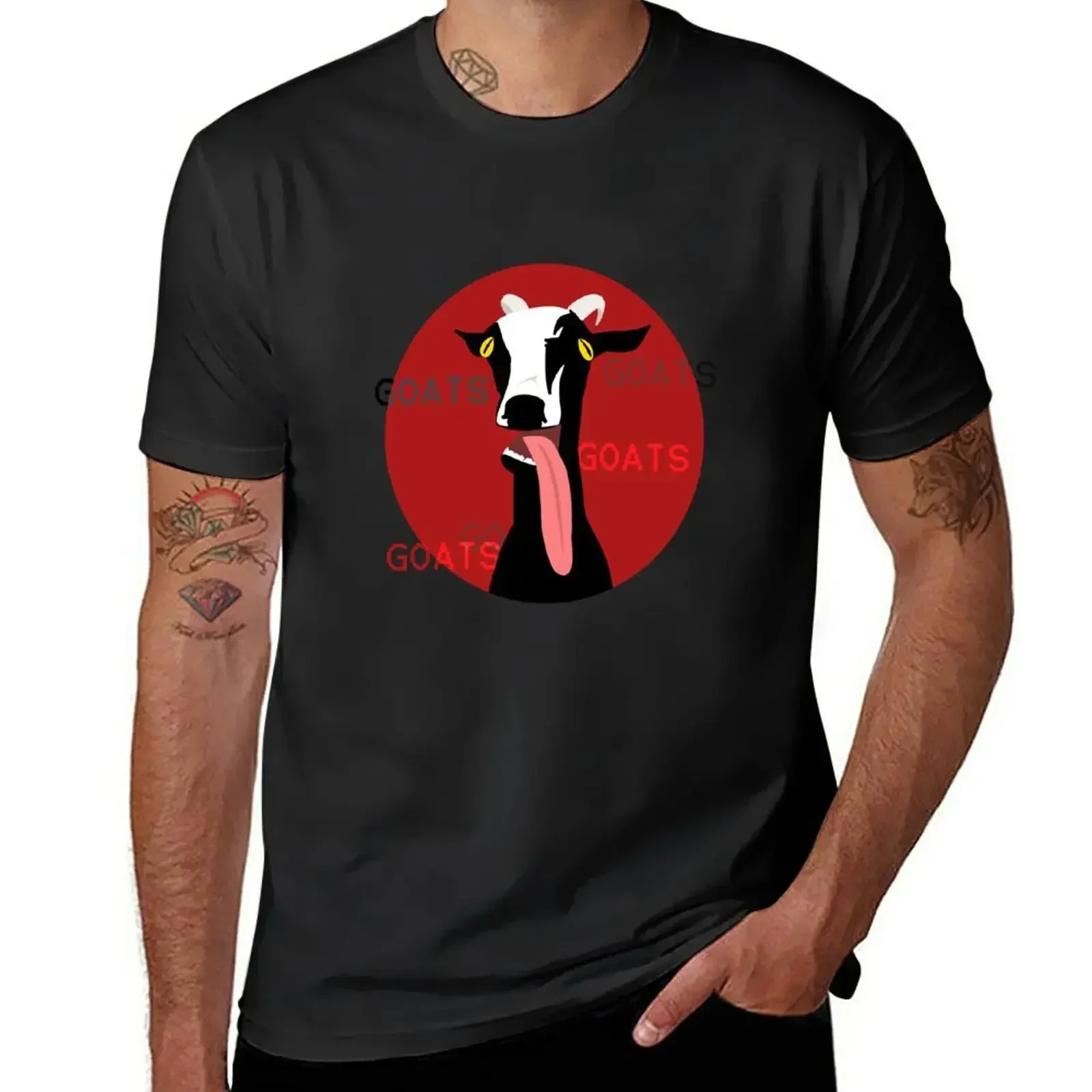 T-Shirt Capre Blacks Plain Boys Whites T-Shirt Uomo