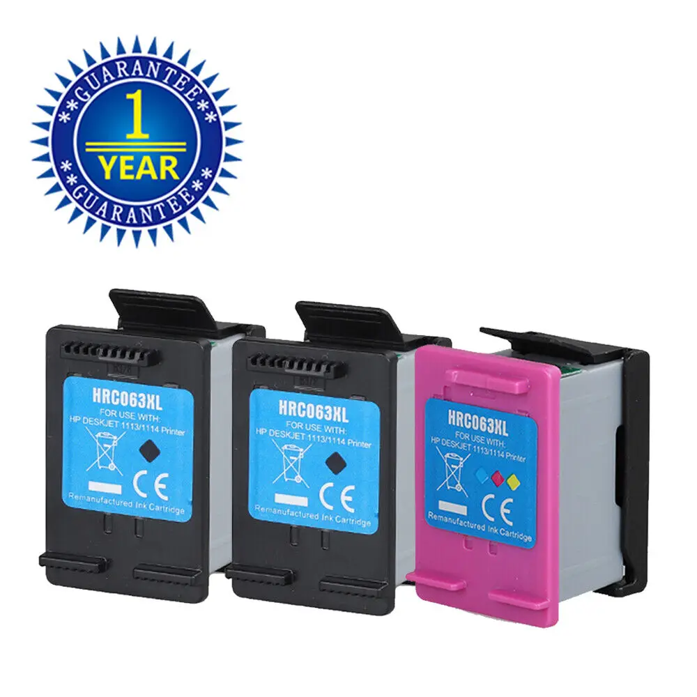 Inchiostro 63Xl 2K + 1Tri-Color Per Hp Envy 4513 4510 4520 4522 Officejet 3830 4650 5255