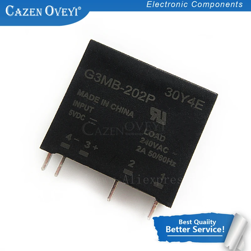 1 Pz/Lotto G3Mb-202P G3Mb-202Pl Dc-Ac Pcb Ssr In 5Vdc,Out 240V Ac 2A In Stock
