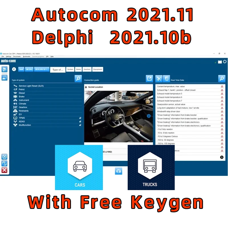2024 Ultimo Aggiornamento Autocoms 2021.11 Delphis 2021.10B Con Keygen Delphis Ds 150 Strumenti Diagnostici Per Auto Ds 150E Con Keygen Gratuito