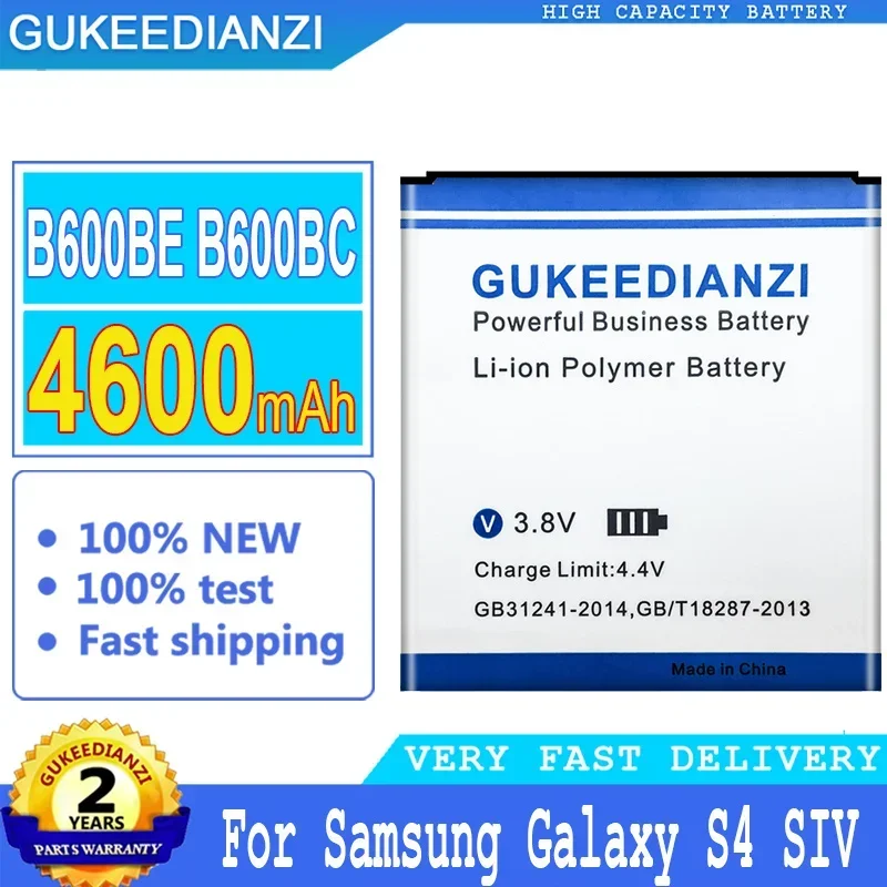 Batteria Gukeedianzi Per Samsung Galaxy S4, B600Be, B600Bc, S4 Active, I9500, I9505, I9295, G7106, G7100, Per Galaxy S4 Active