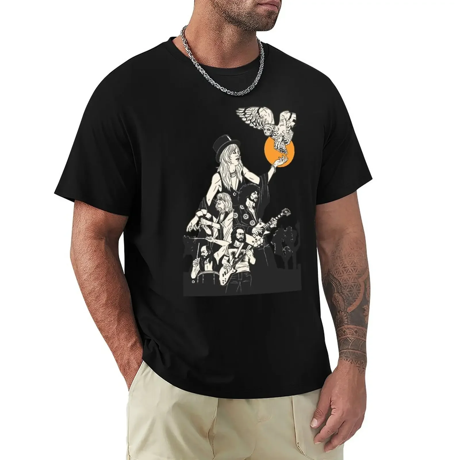 Fleet.Wood Mac T-Shirt Kawaii Clothes Anime Clothes Magliette Vintage Da Uomo