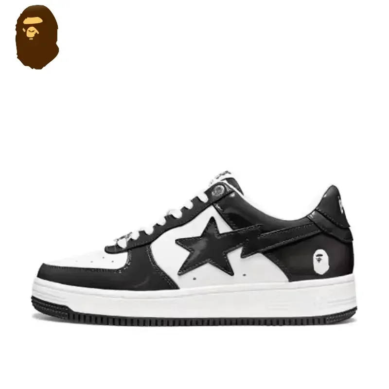 A Bathing Ape Uomo E Donna Vibe Bapegoose Sneakers Sportive Unisex Air Nessuno-Slip Traspirante Bapesta Low Outdoor Walking Shoes