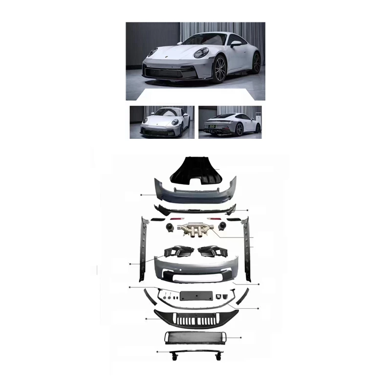Accessori Porsche 911 Gt3 Bodykit Per Porsche 911 992 2019-2023 Facelift Porsche 911 Gt3 Body Kit