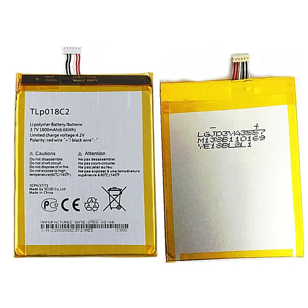 Nuove Batterie Tlp018C2 1800Mah Per Alcatel One Touch Idol Ultra Ot 6033 Ot-6033 6033X Tcl S850. Batteria Di Ricambio