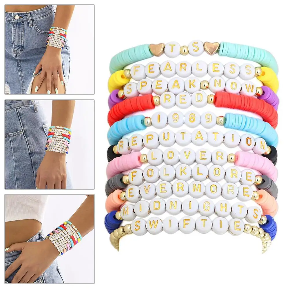 Taylor Friendship Bracciali Bracciali Per Swiftie Taylor Album Collection Braccialetti Dell'Amicizia Per The Eras Tour Taylor Fan W8D5