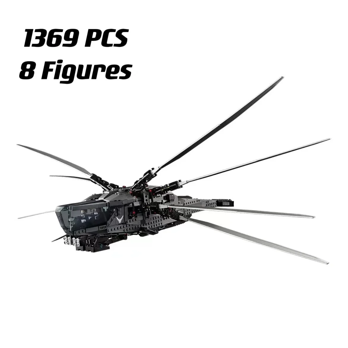 Icone Film Dune Atreides Royal Ornithopter 10327 Space Dragonfly Plane Arrakis Planet Aircraft Building Blocks Giocattolo Regalo