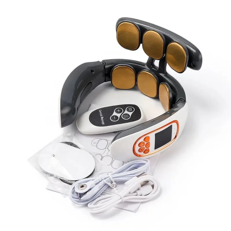 Pulse Neck Massager Heat Pain Relief Cordless Intelligent Deep Tissue Trigger Point Massage Spalla Massaggiatore Cervicale 51