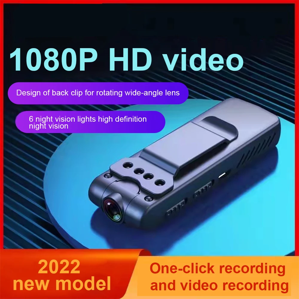 Hd 1080P Mini Telecamera Home Security Small Body Monitor Cam Night Vision Videocamera Di Sorveglianza Indossabile Sport Dv Videoregistratore