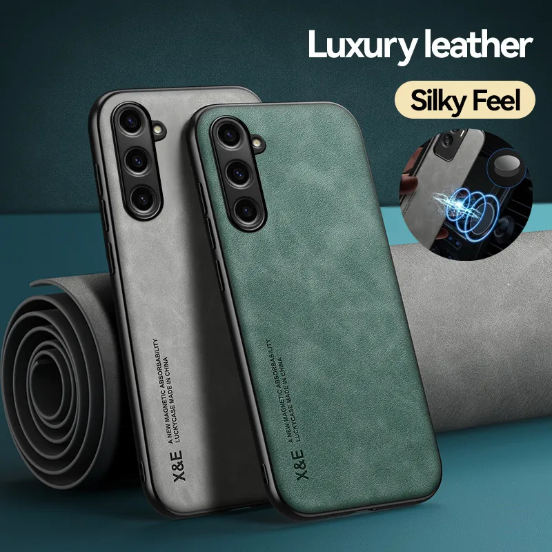 Custodia Magnetica In Pelle Scamosciata Per Samsung Galaxy A24 A34 A54 A14 M35 5G 4G Custodia Protettiva Antiurto Coque Funda Capa