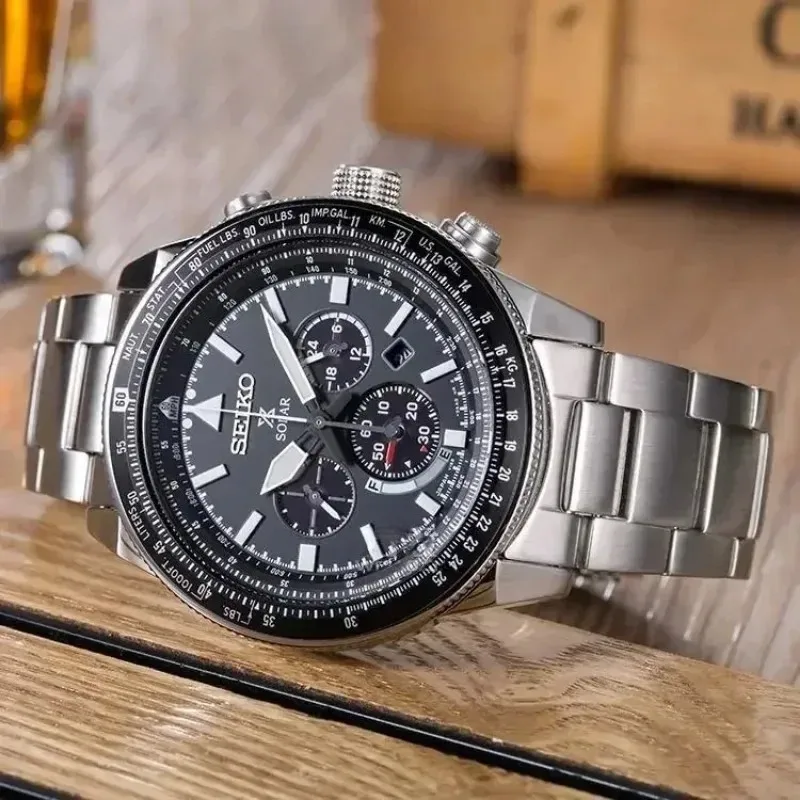 Fashion Brnad Seiko Watch For Men Chronograph Prospex Series Muslimah Movimento Al Quarzo Lancette Luminose Di Alta Qualità 2024A Nuovo