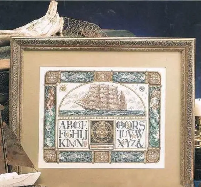 28-Leisure Arts 3216 Trading Junks 48-40 Kit Di Cucito Cross Stich Unpainting Set Kit Punto Croce Ricamo A Punto Croce