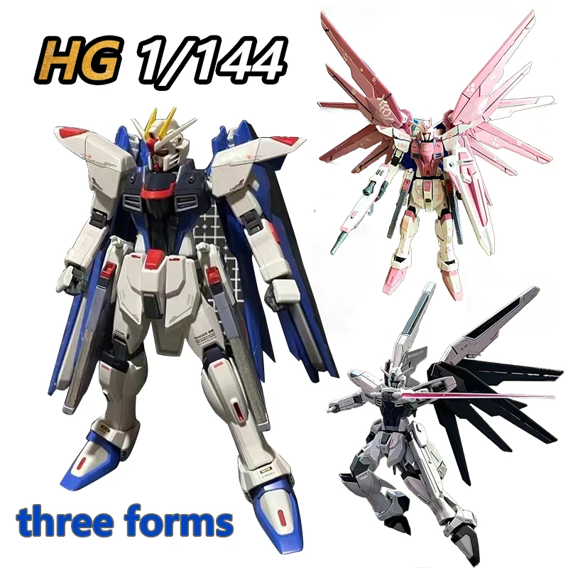 Gundam Mobile Suit Animazione Flying Wing Pink Hg1/144 Freedom Fighter Model Assemblato Personaggio Ornamento Giocattolo Decorativo Regalo
