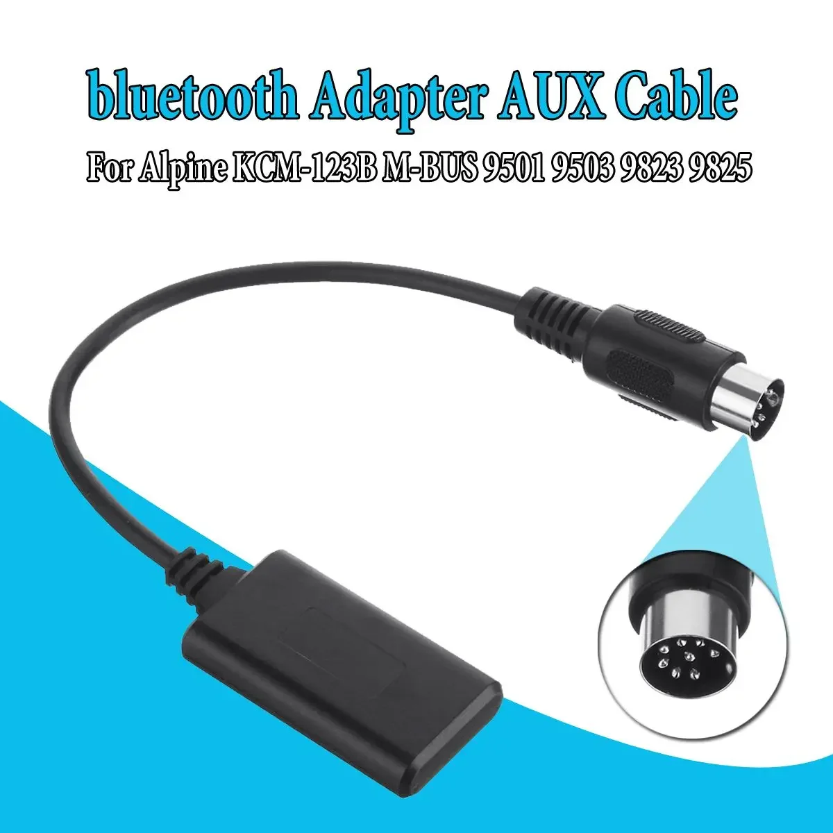 Adattatore Bluetooth Per Auto Cavo Modulo Aux Musicale Stereo Aux-In Ricevitore Audio Radio Per Alpine Kcm-123B M-Bus 9501 9503 9823 9825