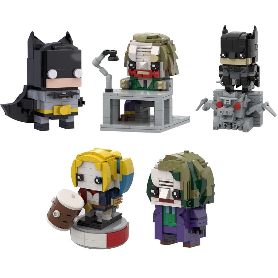 New Moc Big Size Joker Batman Set Brickheadz Building Blocks Mini Action Figure Toys