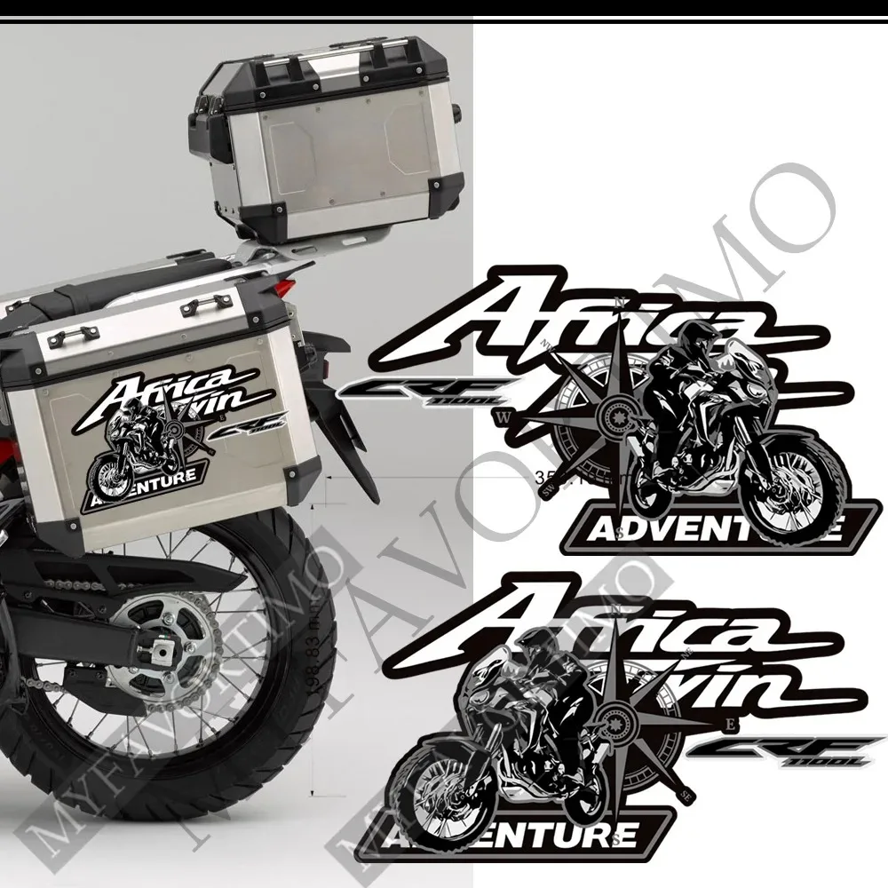 Per Honda Africa Twin Crf1100L Crf 1100 Custom Made Africatwin Aluminium Box Trunk Case Panniers Bagagli Tank Pad Stickers