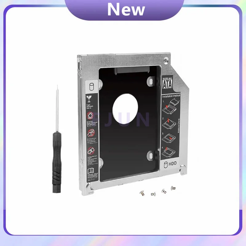 Per Macbook Pro A1278 A1286 A1297 A1342 9.5Mm Hdd Caddy Alluminio Universa Sata 3.0 Ssd Cd Dvd A Hdd Case Custodia Optibay