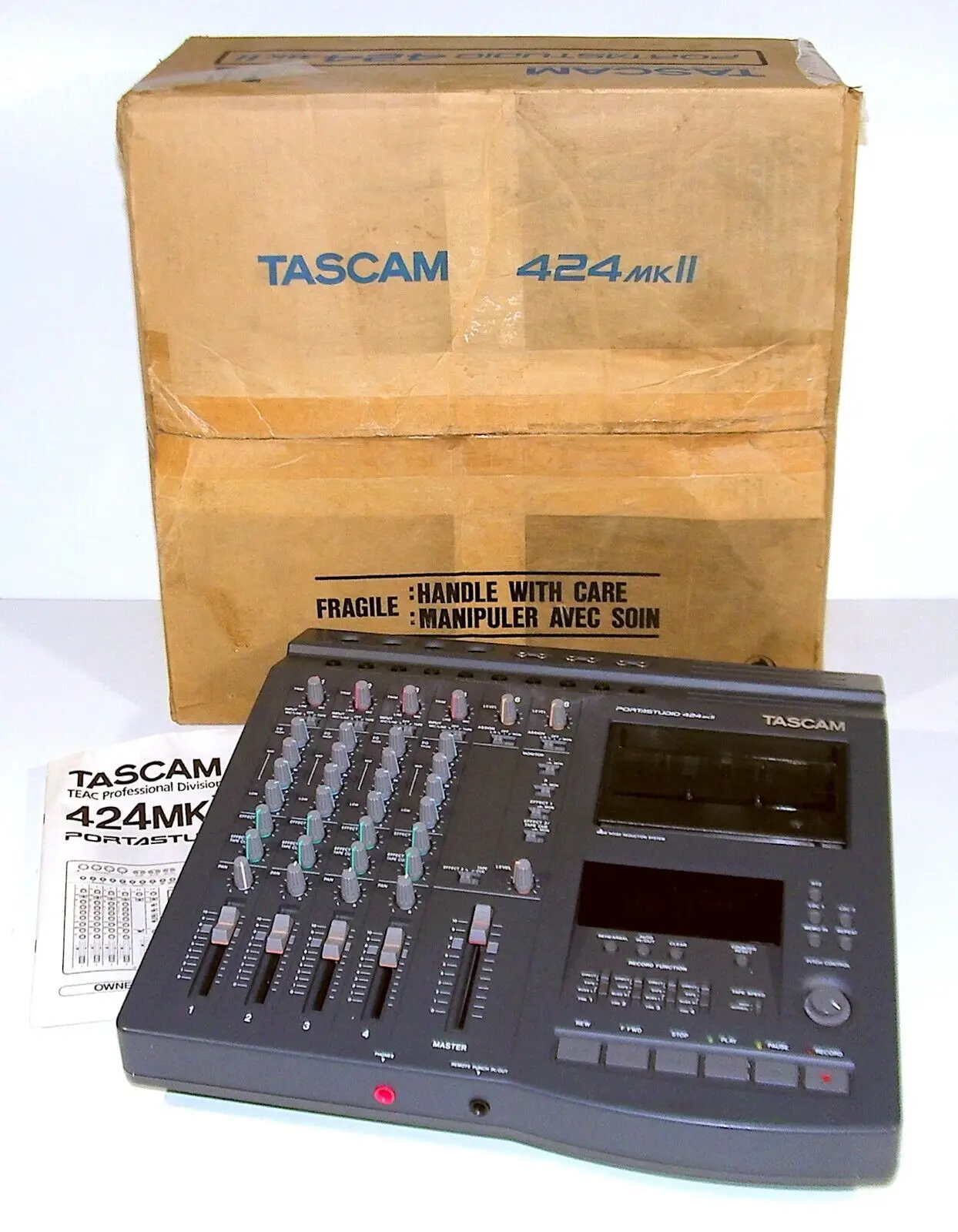 Vendite Calde 1948 Pro Ricondiziona】Mint Tascam Portatstudio 424Mkii 4-Track Cassette/Mixer!💥Garanzia