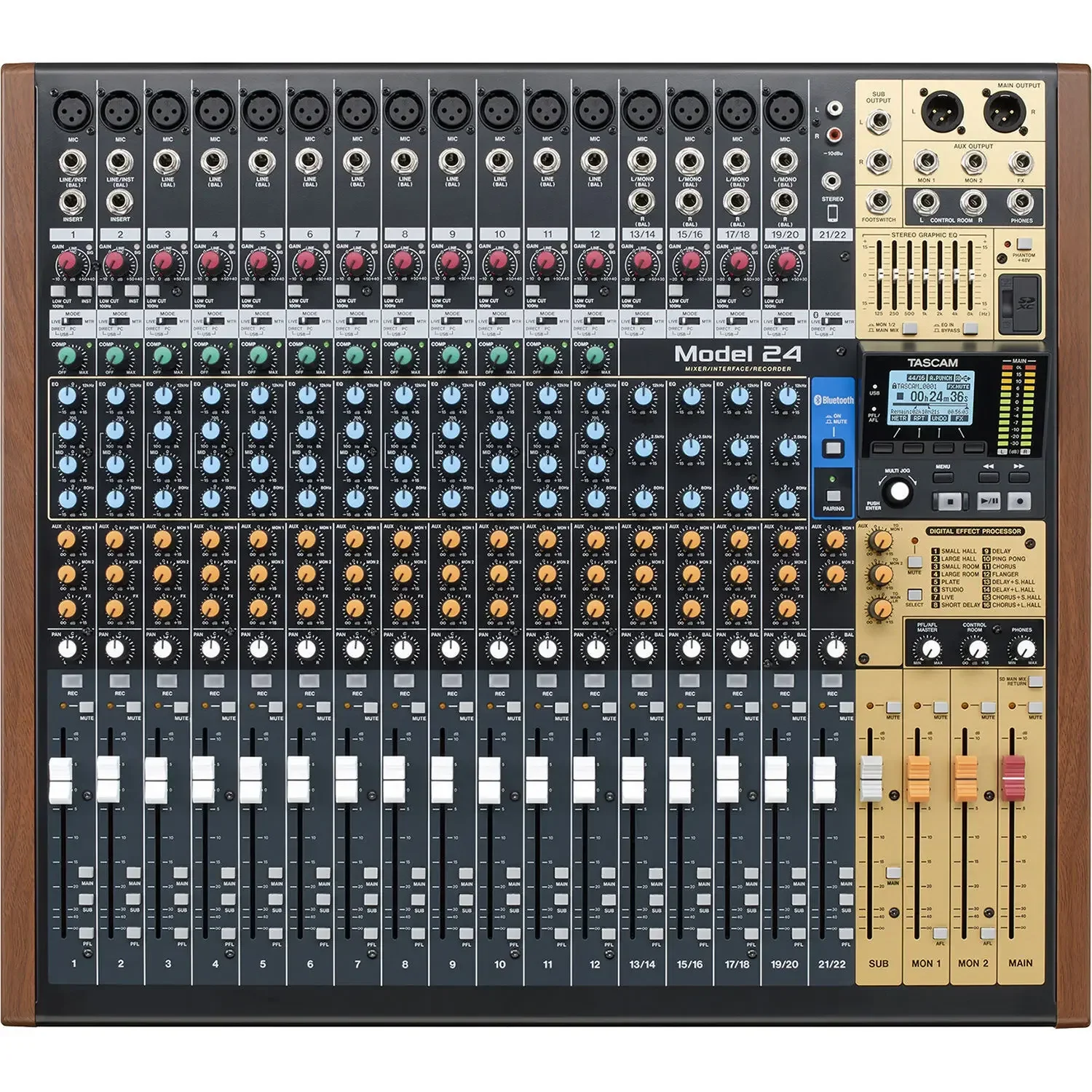 (Nuovo Sconto) Tascam Modello 24 Mixer/Interfaccia/Registratore
