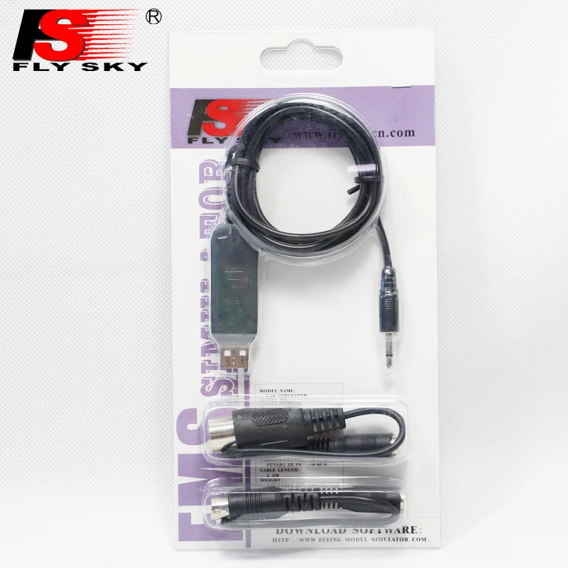 Originale Flysky Fs-Sm100 Sm100 Rc Usb Flight Simulator Cable Set Per Fs-I6 I10 I6X Fs-T6 Fs-Ct6B Th9X Rc Drone Trasmettitore