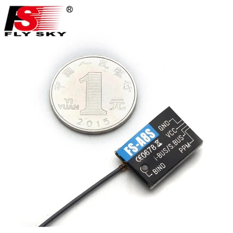 Ricevitore Flysky Fly Sky Fs-A8S Con Uscita I-Bus Sbus Ppm Compatibile Con Fs-I4 Fs-I6 Fs-I6S Fs-I6X Fs-I10 Fs-Gt2E Fs-Gt2G Fs-Gt2F