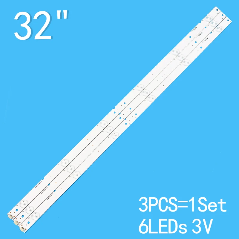 Nuovo 3 Pz/Lotto 634Mm 6Leds 3V Per Tv 32 "A-Hwcq32D676 Sh-Arp Lc-32Le185M 32 Le265X 32 Le265M 32 Le263M