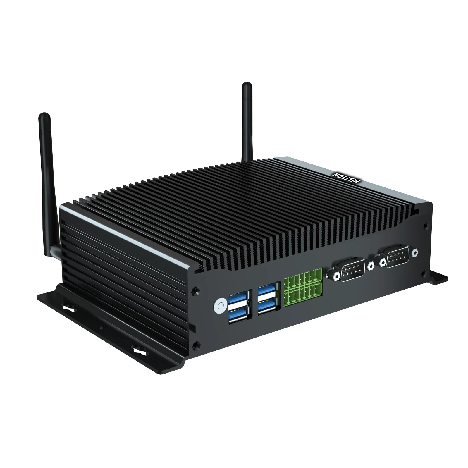 Hystou Fanless Pc Mini 10Th Gen Intel I7-10810U Pc Rs232 Rs485 Com 6 Usb Industrail Computer