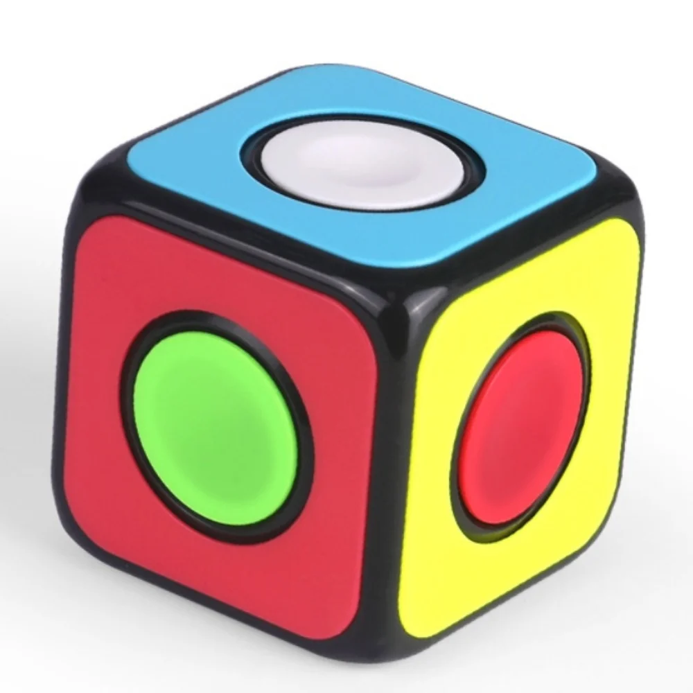 Qiyi 1X1X1 Fingertip Spinner Magic Cube Professional 1X1 Speed Hand Spinner Cubes Antistress Giocattoli Per Bambini