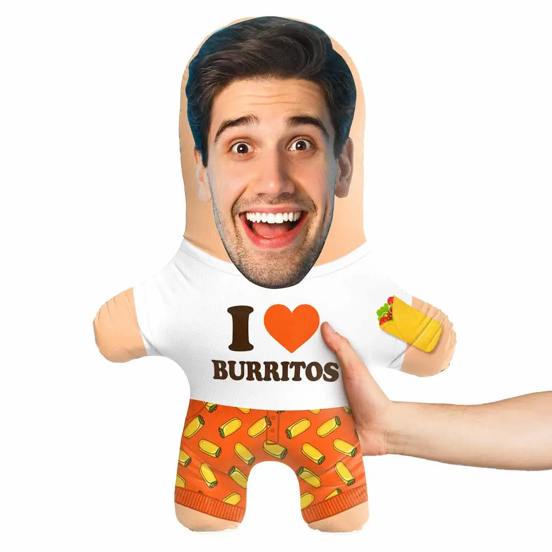 Minime Cuscino Cuscino Bambole Foto Viso Cuscino Personalizzato Creativo Personalizzato Ragazza Viso Cuscino Burrito Mini Me