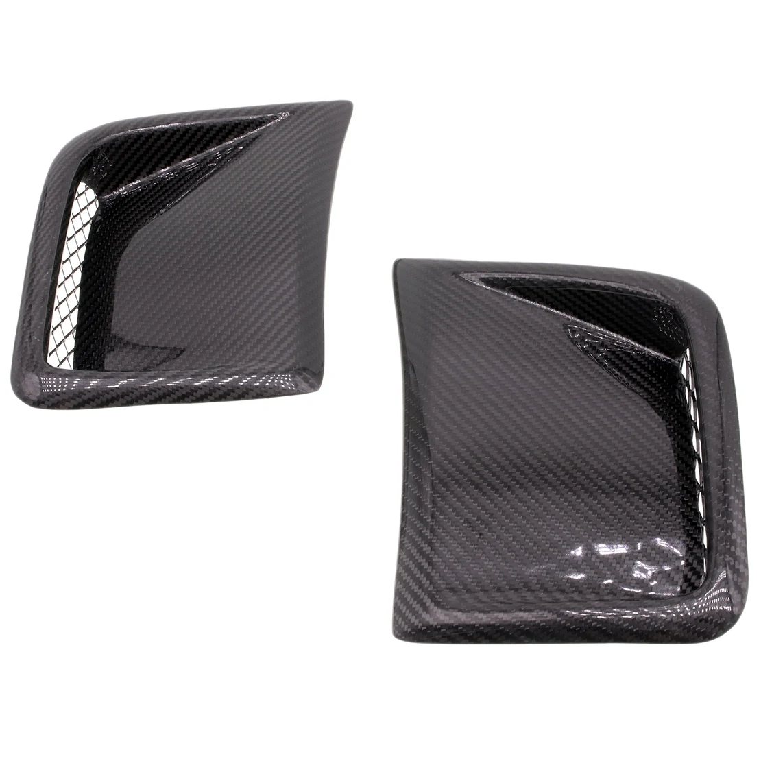 Paraurti Anteriore Prese D'Aria Laterali Copertura Trim Spoiler Corpo Per Subaru Impreza Grb Wagon Wrx Sti 2008-2014, Vera Fibra Di Carbonio