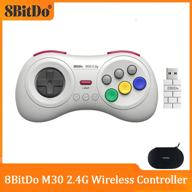 8Bitdo M30 2.4G Supporto Per Controller Wireless Per Sega Genesis Mini/Sega Mega Drive Mini/Nintendo Switch Gamepad
