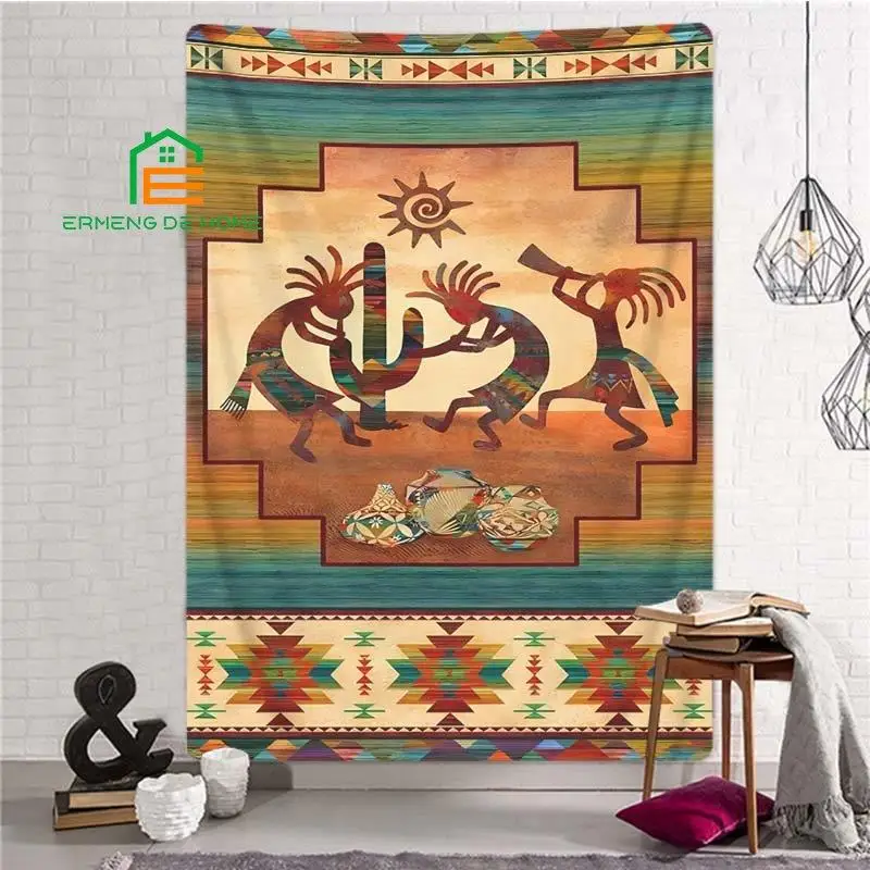Arazzo Stampato Maya Animale Maya Appeso A Parete In Stile Murale Arazzi Decorazione Di Arte Della Parete Maya