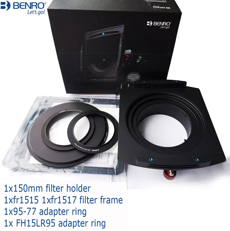 Benro Fh150M2 Fh150M2S3 Staffe Rettangolari Portafiltri Gnd Quadrati Per Obiettivo Sigma 14Mm F/1.8 Dg Hsm Art
