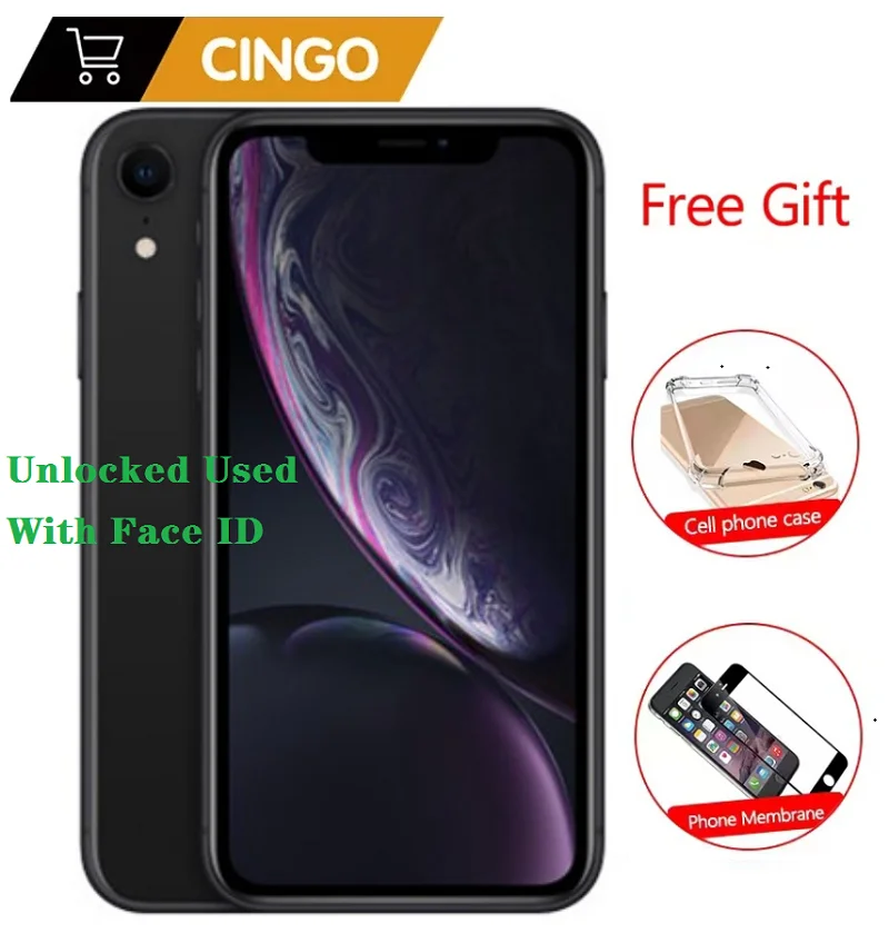 Telefono Cellulare Sbloccato Apple Iphone Xr Originale Iphone Xr 4G Lte 6.1 "Hexa-Core 12Mp 3Gb Rom 64Gb/128Gb/256Gb Iphonexr