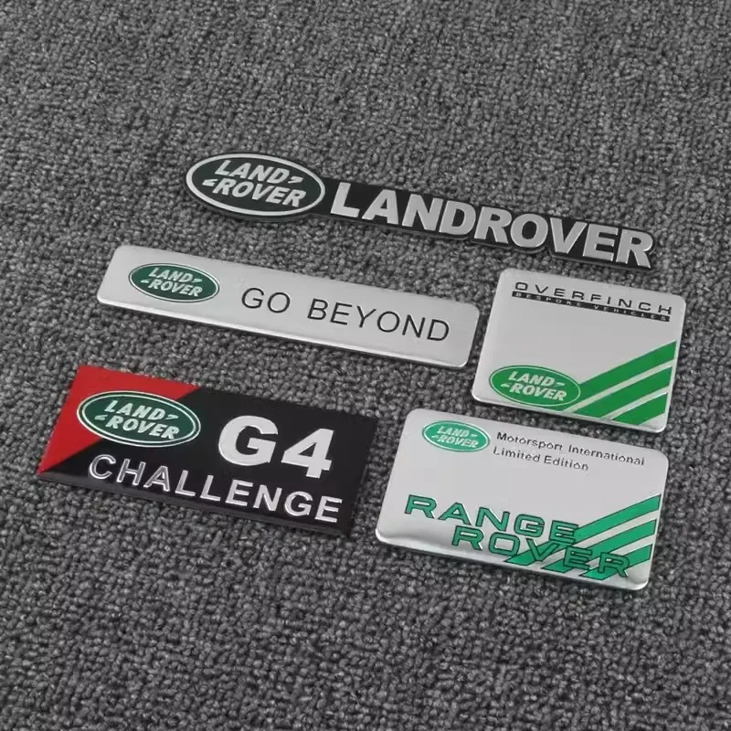 Adesivo In Alluminio Car Tail Emblem Badge Decalcomanie Accessori Per Land Rover Defender Discovery Range Rover Freelander Evoque Velar