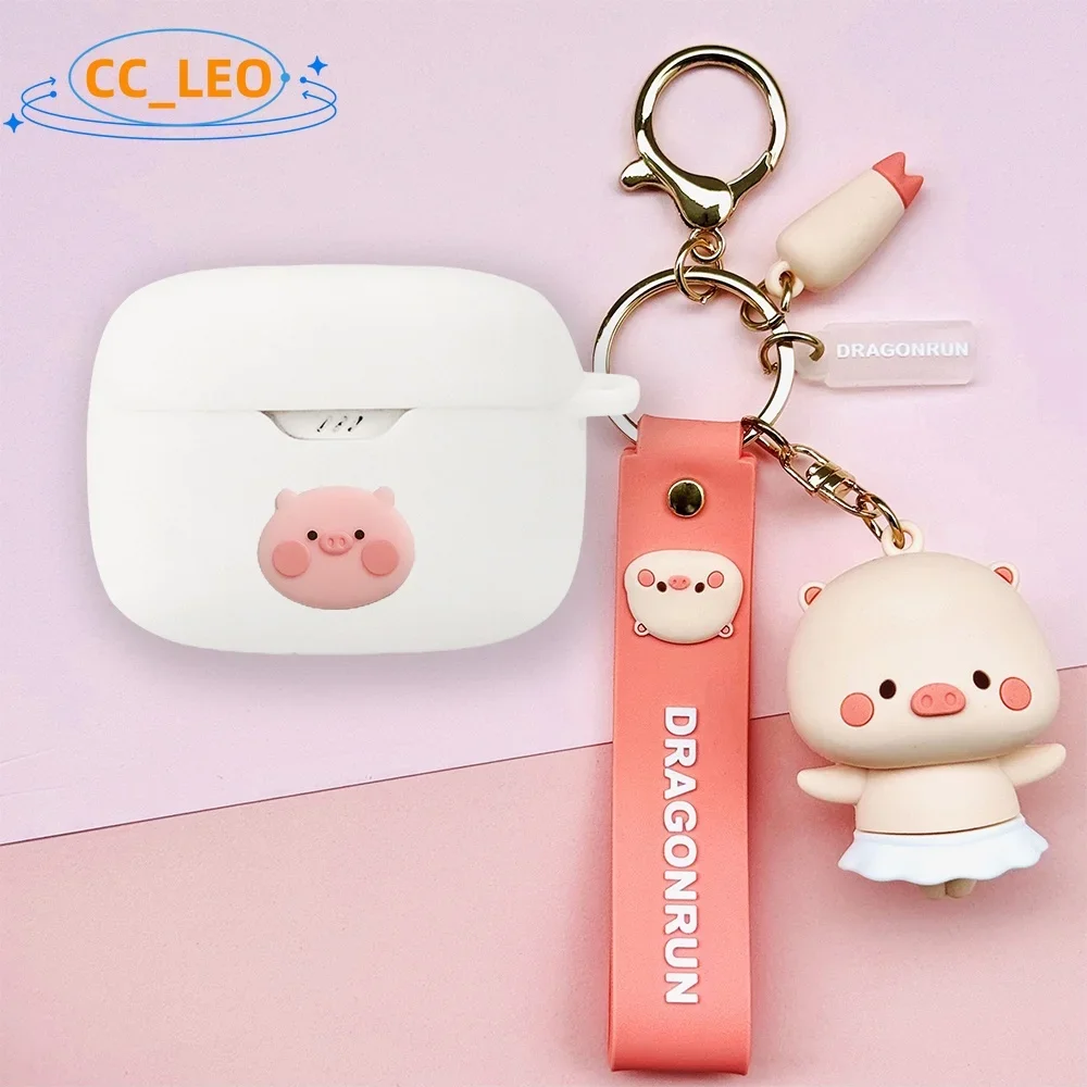 Per Jbl Tune Beam Case Jbl Tune Buds Custodia Morbida In Silicone Cartoon Durian Portachiavi Ciondolo Cute Jbl Tune Buds Cover Protettiva