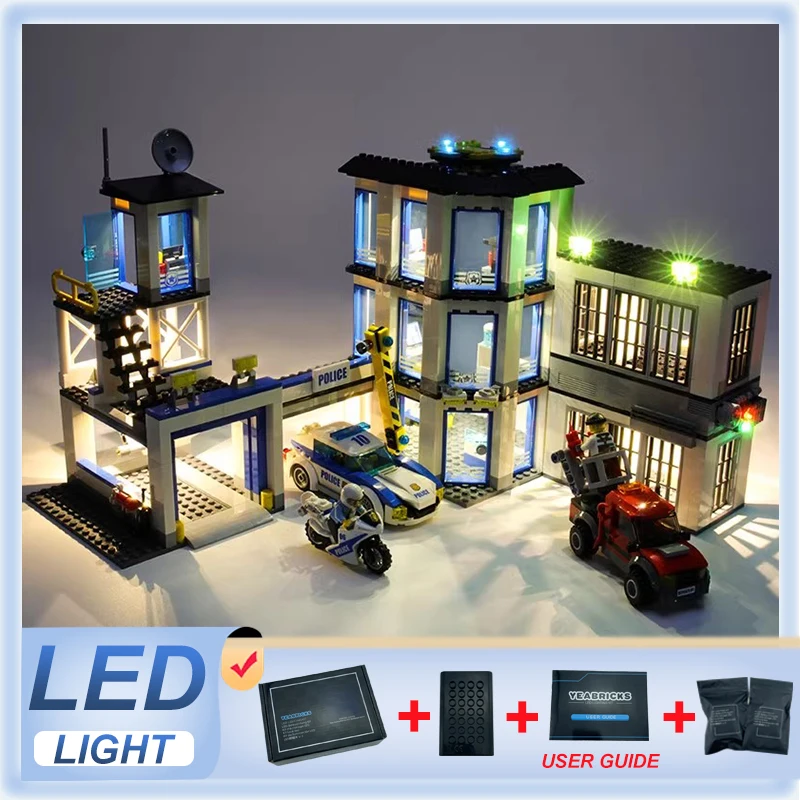 Kit Luci A Led Per Stazione Di Polizia Lego 60141 (Solo Luce A Led, Senza Modello Di Blocchi)