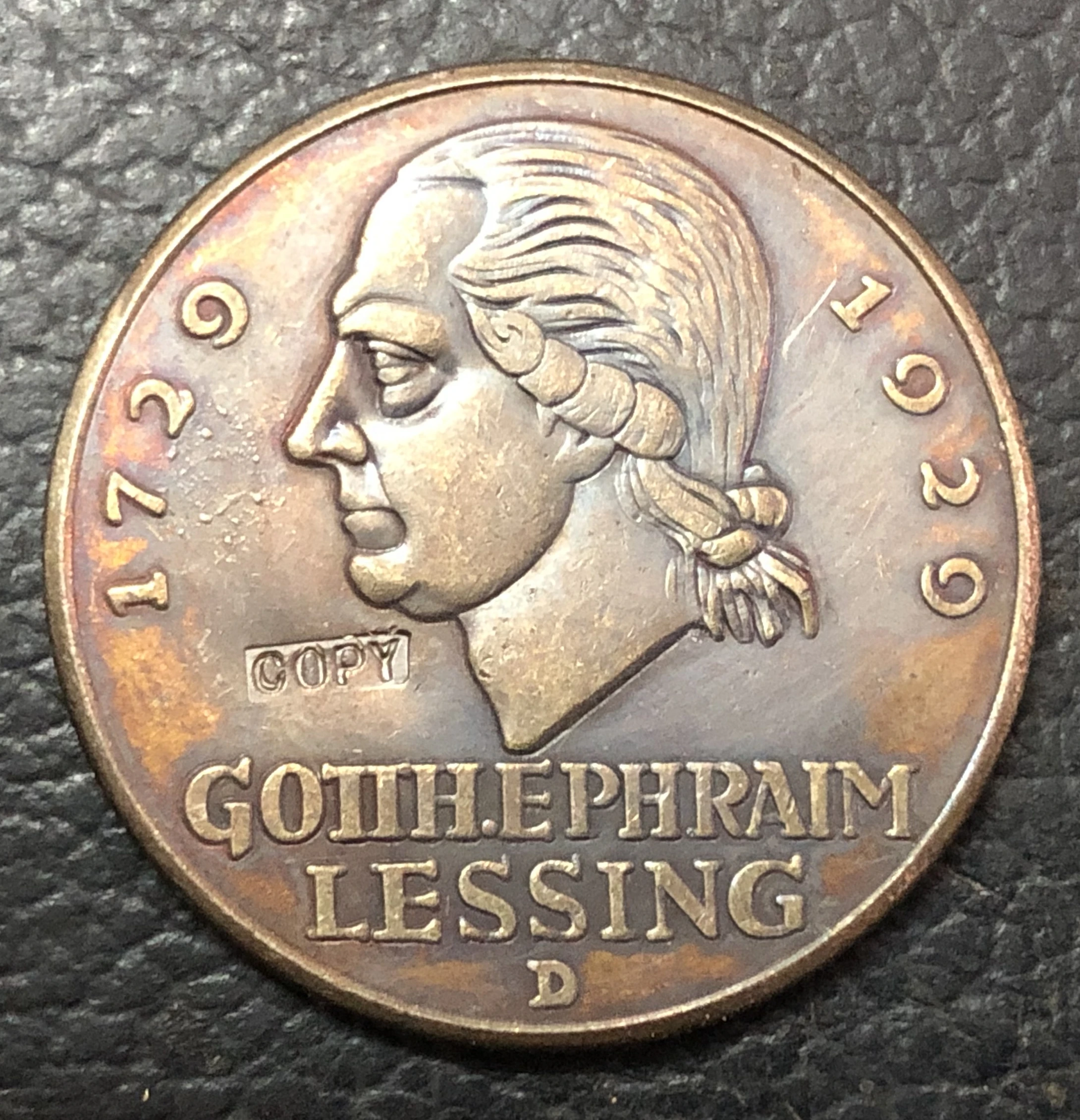 1929 Germania 3 Reichsmark Lessing