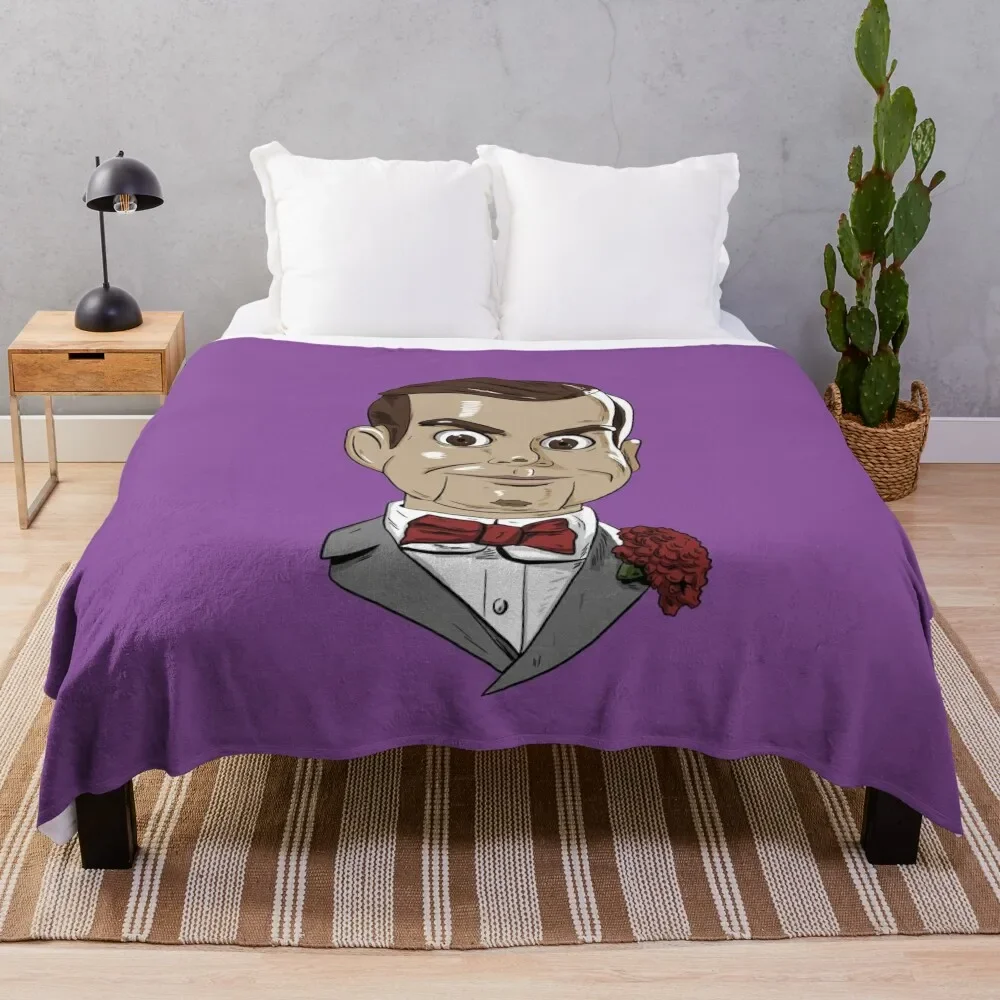 Slappy The Dummy Throw Coperta Single Shaggy Soft Plush Plaid Bed Plaid Coperte