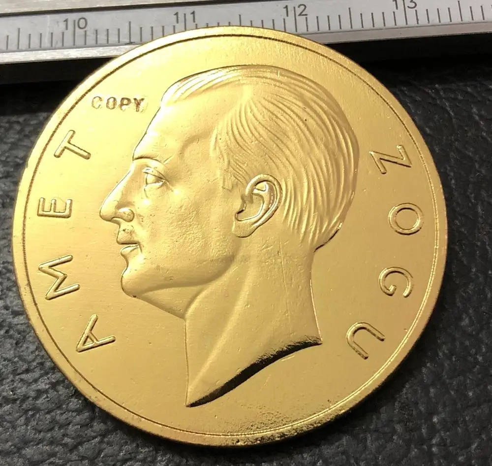 Copia Della Moneta D'Oro Di Franga Ari-Zog 1927 Del 100