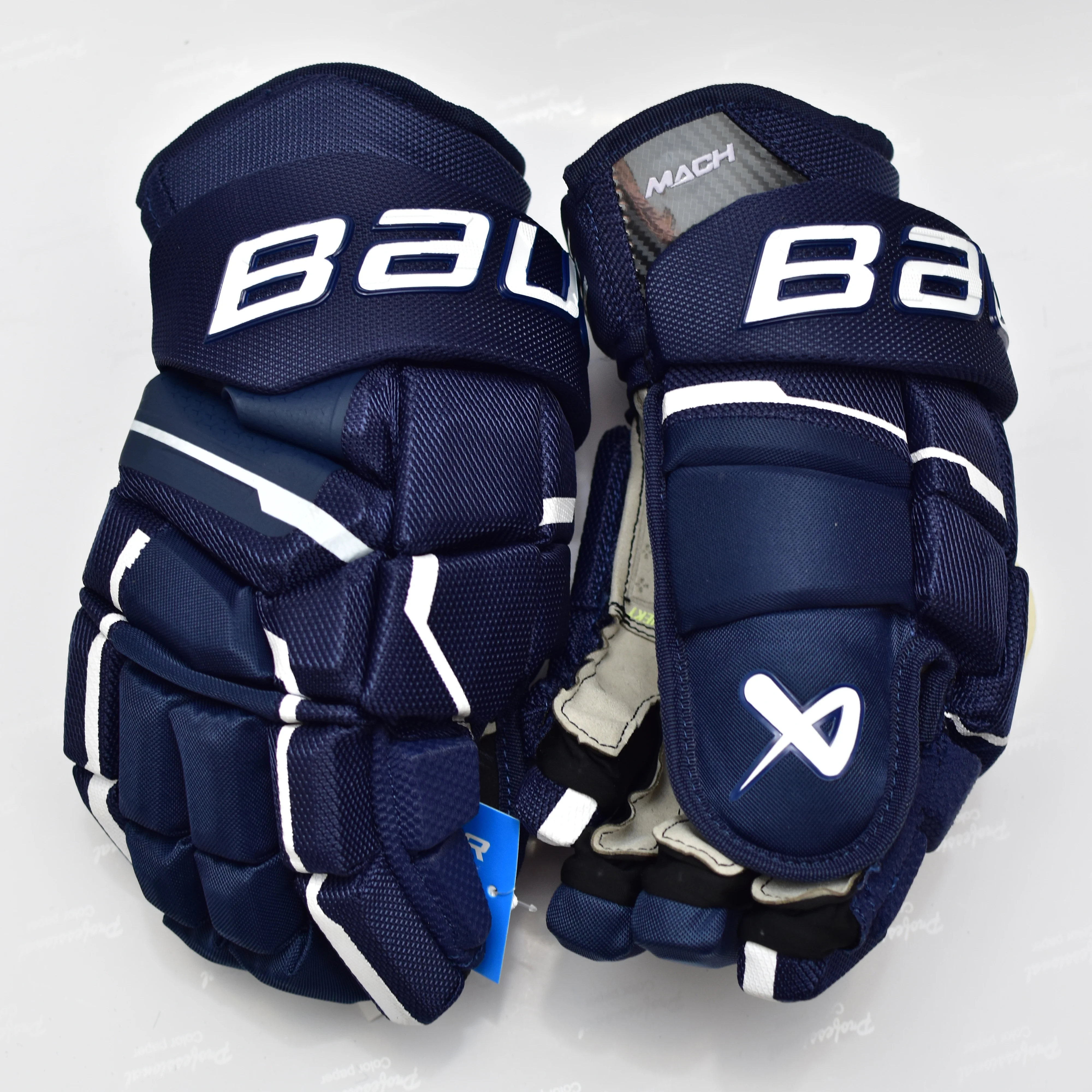 [1-Pairs][Mach] Nuovi Guanti Da Hockey Su Ghiaccio Bau Brand Mach Guanto Da Hockey Professionale Per Atleti Da 13"