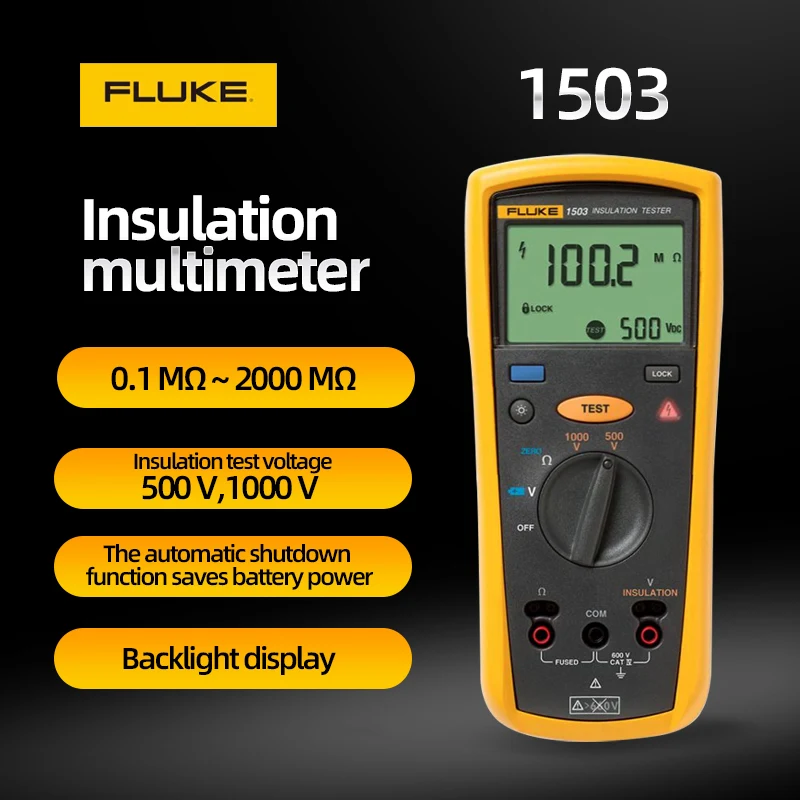 Tester Di Resistenza Di Isolamento Fluke 1503 Tester Di Resistenza Interna Digitale Portatile