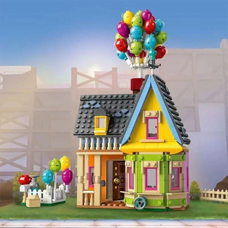 Up House 43217 Building Blocks Movie Travels Of Flying House Construction Model Kit Giocattoli Per Ragazzi Regalo Di Natale Decorazione Della Casa