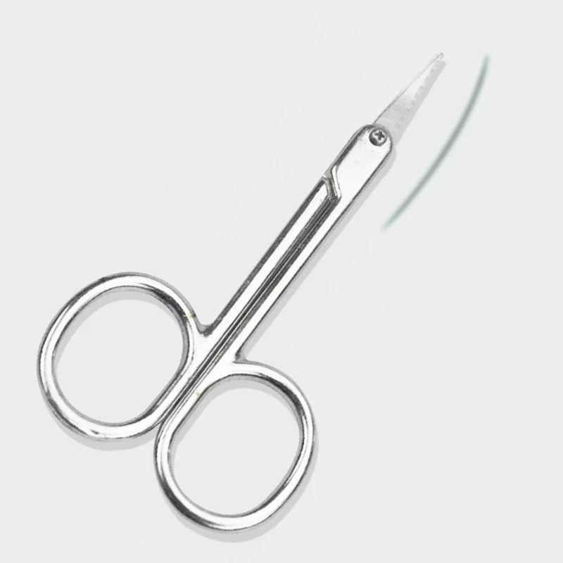 Stainless Steel Makeup Nose Hair Scissor Eyebrow Eyelash Trimmer Scissors Cutter Facial Trimming Tools For Women Men