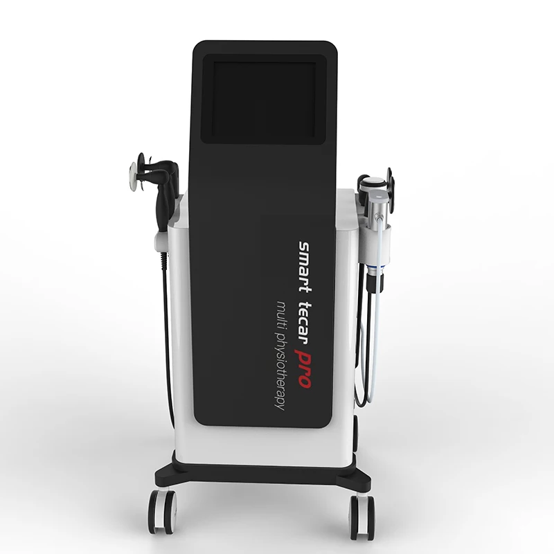 Shockwave Tecar Pain Relief Body Slimming Beauty Machine 6 Maniglie Ret Cet Ultrasound Physical Therapy Dispositivo Elettromagnetico