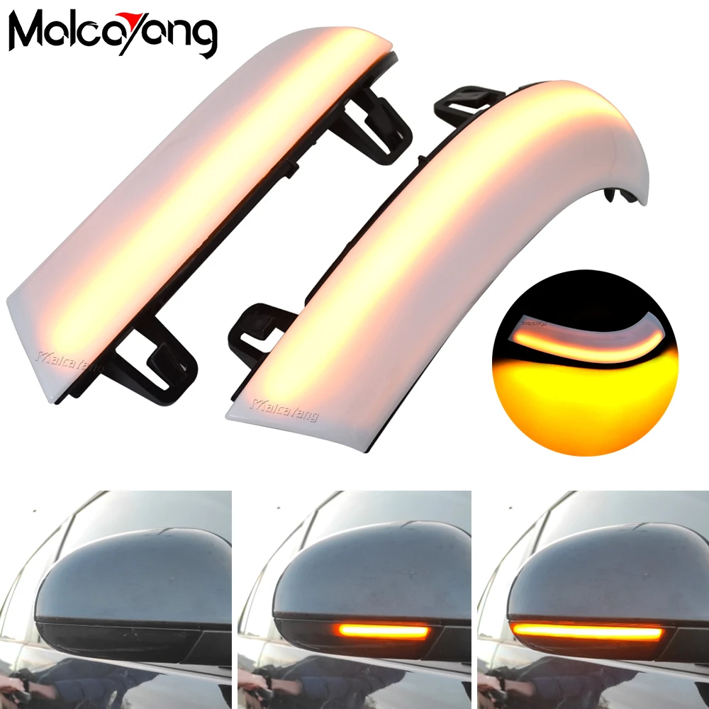 2 Pz Dynamic Blinker Led Indicatore Di Direzione Specchio Indicatore Luminoso Per Vw Golf 5 Gti Mk5 Jetta Passat B6 B5.5 Variante Eos Sharan