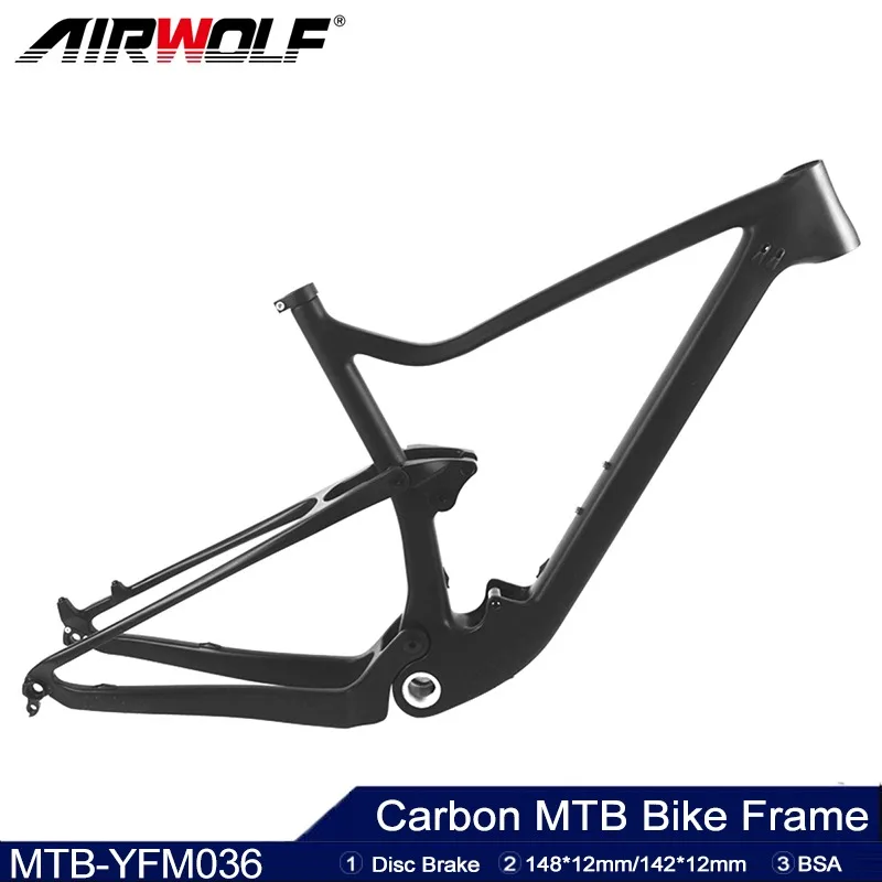 Airwolf T1000 Telaio Mtb In Carbonio 29Er Telaio Bici In Carbonio 29 Telaio Bici Mtb In Carbonio 142*12 Telaio Freno A Disco