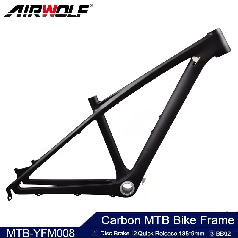 26Er Full Carbon Mountain Bike Frame 14 Pollici Freno A Disco Telaio Mtb In Fibra Di Carbonio 3K Weave 26 Pollici Mountain Bike Telaio In Carbonio 26E