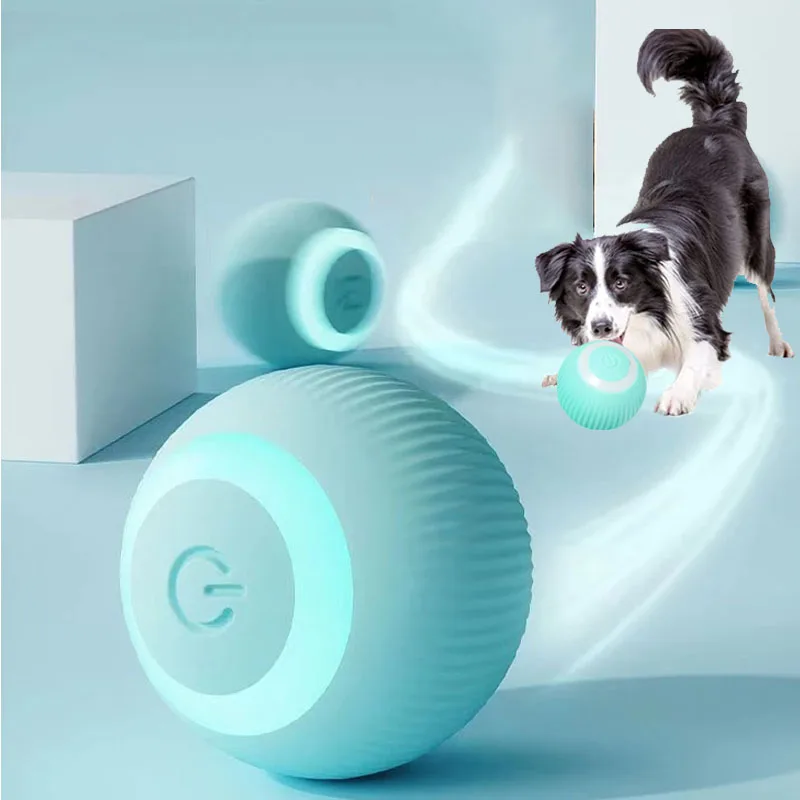 Giocattoli Per Cani Elettrici Smart Ball For Dogs Funny Auto Rolling Ball Self-Moving Puppy Games Toys Pet Cats Accessori